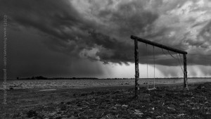 Swinging in the rain