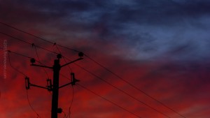 An electric flamed sky